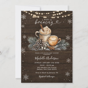 Een Baby Brouwt Konijn Thee Feestje Baby Shower Kaart