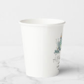 Een Baby brouwt minimalistisch Baby shower Papieren Bekers (Rechts)