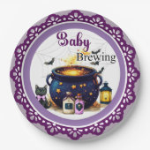 Een baby brouwt papieren bord (Voorkant)