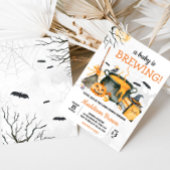 Een Baby brouwt pompoen Halloween Baby shower Kaart