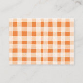 Een Baby brouwt pompoen specerij Baby shower detai Informatiekaartje (Achterkant)