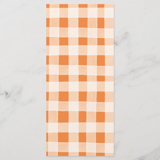 Een Baby brouwt Pumpkin Spice Coffee Baby shower Menu (Achterkant)