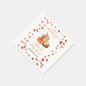 Een Baby brouwt Pumpkin Spice Coffee Baby shower Servet (Hoek)