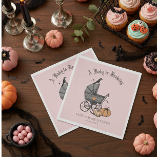 Een Baby brouwt roze Baby shower Servet