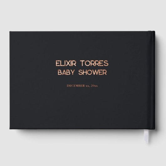 Een Baby brouwt Schattigee Halloween Baby shower F Gastenboek (Achterkant)