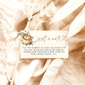 Een Baby brouwt slechts een Note Kaart, Coffee Bab Informatiekaartje