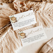 Een Baby brouwt slechts een Note Kaart, Coffee Bab Informatiekaartje