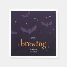Een Baby brouwt spookachtig Halloween-Baby shower Servet