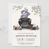 Een Baby brouwt Spooky Halloween Shower Kaart (Voorkant)