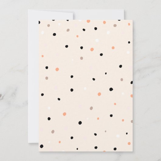 Een Baby brouwt Stippen Schattige Halloween Baby s Kaart (Achterkant)