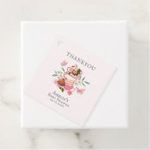 Een Baby brouwt  Tea Party Baby shower Bedankjes Labels (In situ)