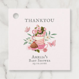 Een Baby brouwt  Tea Party Baby shower Bedankjes Labels
