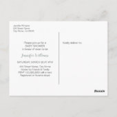 Een baby brouwt Tea Party Baby shower Briefkaart (Achterkant)