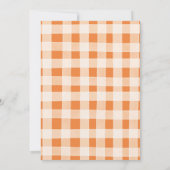 Een Baby brouwt verbrande Oranje bloemen Baby show Kaart (Achterkant)