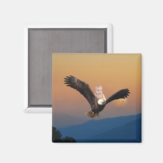 Een baby- en adelhemel magneet (Voorkant / Achterkant)