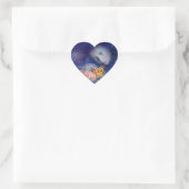Een baby en moeders vreugde hart sticker (Tas)