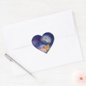 Een baby en moeders vreugde hart sticker (Envelop)