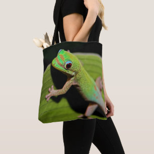 Een Baby Green Gecko Tote Bag