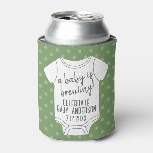 Een Baby is aan het breien - de douche van paren k Blikjeskoeler (Blikje Voorkant)