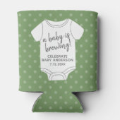 Een Baby is aan het breien - de douche van paren k Blikjeskoeler (Achterkant)