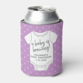 Een Baby is aan het breien - de douche van paren k Blikjeskoeler (Blikje Voorkant)