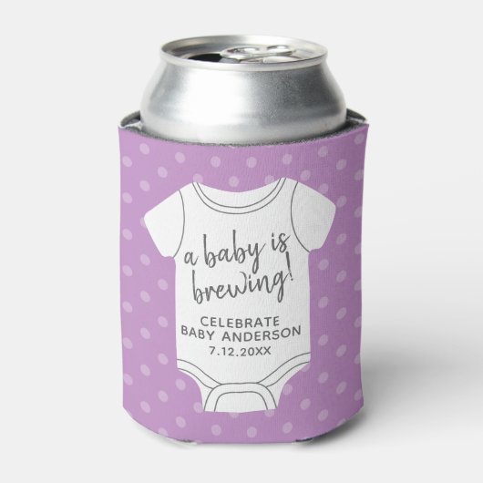 Een Baby is aan het breien - de douche van paren k Blikjeskoeler (Blikje Voorkant)