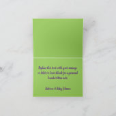 Een Baby is aan het brouwen Bedankkaart (Binnen)