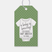 Een Baby is aan het brouwen — Couples Shower - Gro Cadeaulabel (Voorkant)