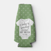 Een Baby is aan het brouwen — Couples Shower - Gro Flesjeskoeler (Voorkant)