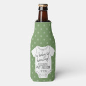 Een Baby is aan het brouwen — Couples Shower - Gro Flesjeskoeler (Fles Voorkant)