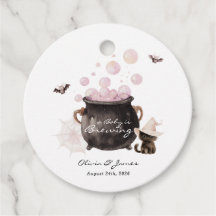 Een baby is aan het brouwen Halloween baby shower