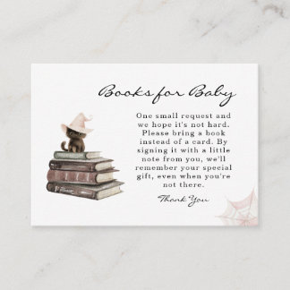 Een baby is aan het brouwen Halloween Baby Shower Informatiekaartje