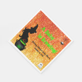 Een Baby is aan het brouwen! Halloween Baby shower Servet (Hoek)