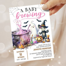 Een Baby is aan het brouwen! Meisje Roze Halloween