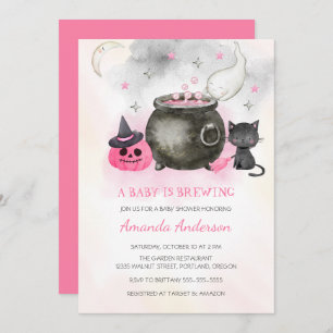 Een Baby is aan het brouwen Schattige Halloween Gi Kaart