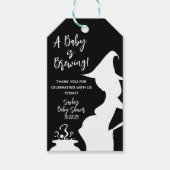 Een Baby is aan het groeien! Halloween Baby shower Cadeaulabel (Voorkant)
