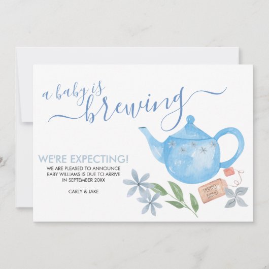 Een Baby is aan het groeien | Zwangerschap met een Aankondiging (Voorkant)