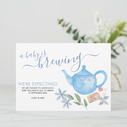 Een Baby is aan het groeien | Zwangerschap met een Aankondiging (Staand voorkant)