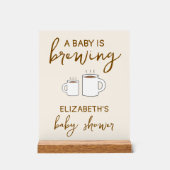 Een Baby is Baby shower Acryl Bord (Voorkant)