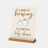 Een Baby is Baby shower Acryl Bord (Hoek)