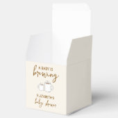 Een Baby is Baby shower Bedankdoosjes (Geopend)