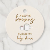Een Baby is Baby shower Bedankjes Labels (Voorkant)