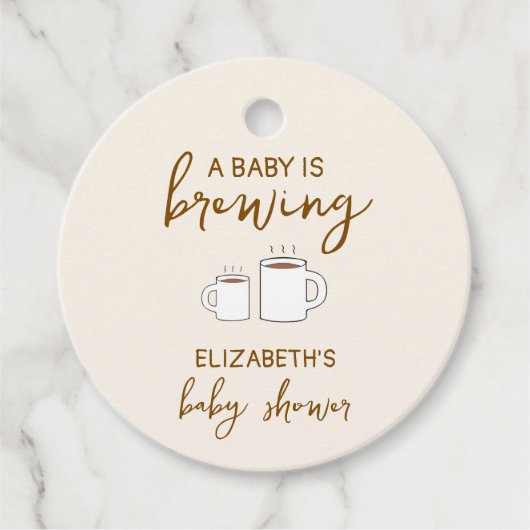 Een Baby is Baby shower Bedankjes Labels (Voorkant)