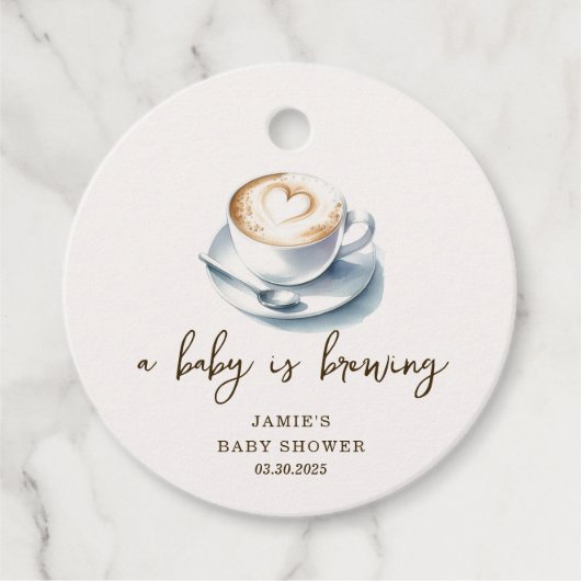 Een Baby is Baby shower Bedankjes Labels (Voorkant)