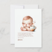 Een Baby is Baby shower Bedankkaart (Achterkant)