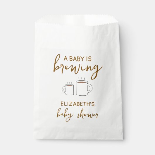 Een Baby is Baby shower Bedankzakje (Voorkant)