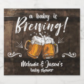 Een Baby is Baby shower Bier Etiket (Enkel label)