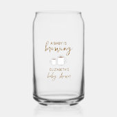Een Baby is Baby shower Blikvorm Glas (Voorkant)