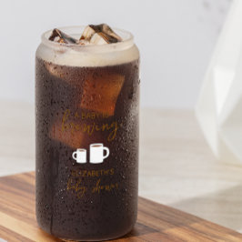 Een Baby is Baby shower Blikvorm Glas