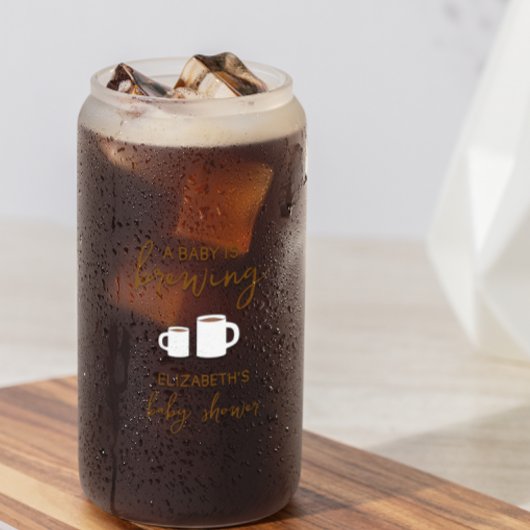 Een Baby is Baby shower Blikvorm Glas